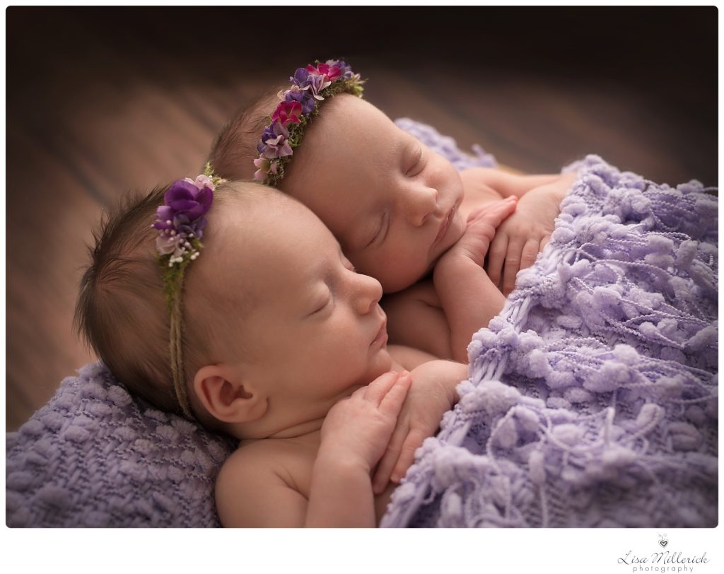 flowers twins girl newborn baby vanilla lullaby