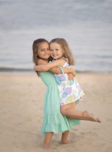 sisters love beach hugging old lyme connecticut photographer
