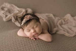 baby girl creams ct newborn photo