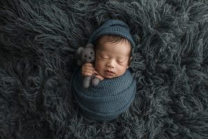 baby bed boy blue ct newborn photo