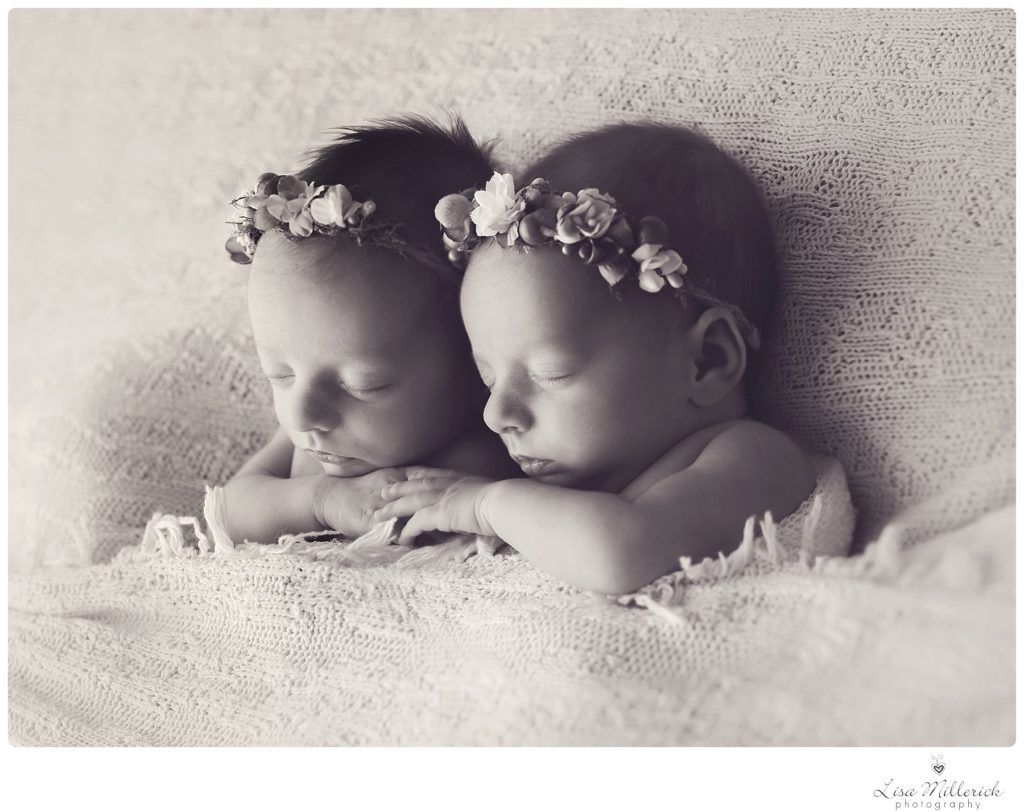 sister hands twins headbands newborn