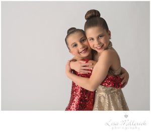 sisters dancers hugs