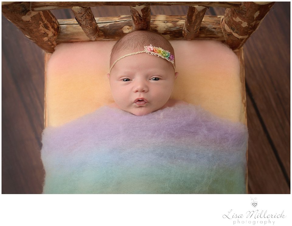 rainbow fluff headband baby girl newborn