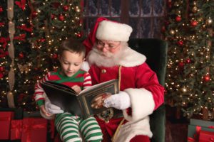 St. Nick Santa Claus Session photo pictures Christmas Holiday reading